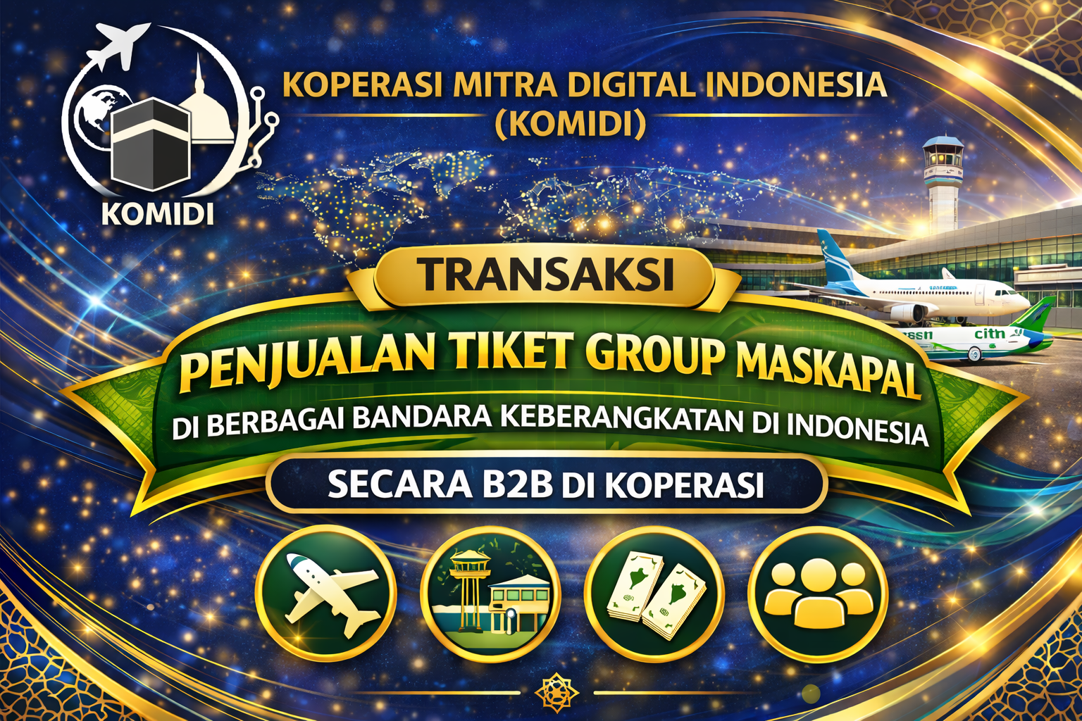 Tiket Grup Maskapai Umrah & Haji (B2B)